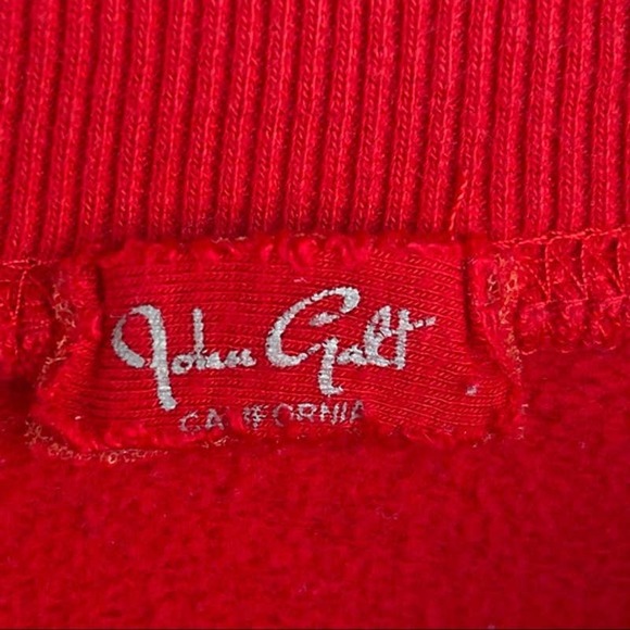 John Galt Sweater Adult One Size Red White Sweatshirt Flag - Picture 4 of 6